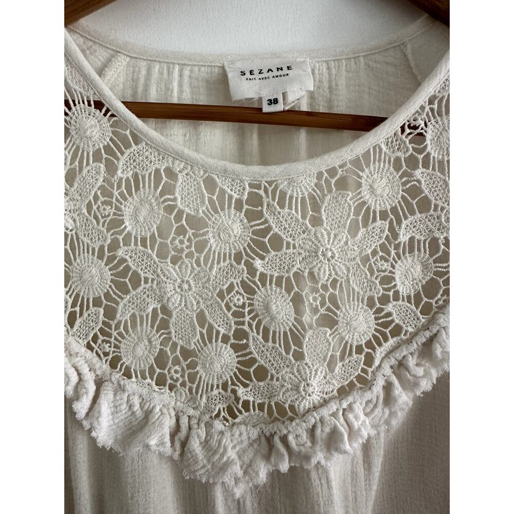 Elegant White Lace Women's Top - Picture 4 of 7